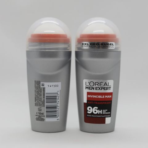 Lăn Nách Loreal Men Expert 50ml - Khử Mùi Hiệu Quả Lên Đến 96h, An Toàn Cho Da Nam, Không Chứa Cồn, Hương Thơm Tươi Mát