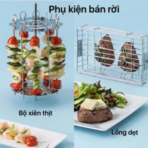 [SALE ĐẬM] Nồi chiên không dầu, nồi nướng không dầu Turbo Klarstein 9 lít siêu tiện dụng, chiên gà, ngan nguyên con
