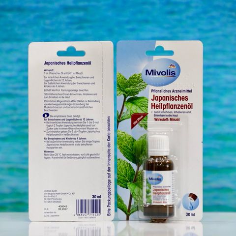 Tinh Dầu Bạc Hà Mivolis Japanisches Heilpflanzenol, 30 ml 367083