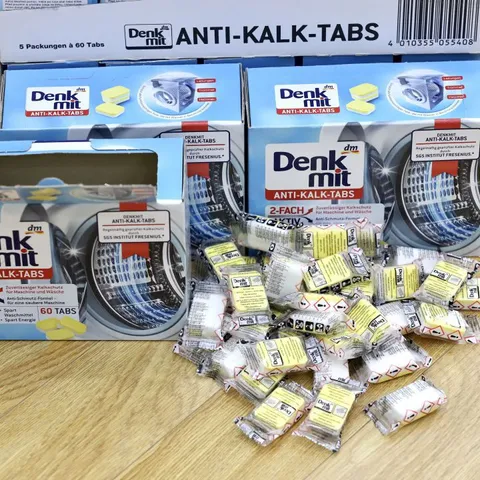 Viên Vệ Sinh Lồng Giặt Denkmit Đức - Diệt Khuẩn, Tẩy Rửa Mảng Bám, Khử Mùi Hiệu Quả, Tiện Dụng Cho Máy Giặt Gia Đình