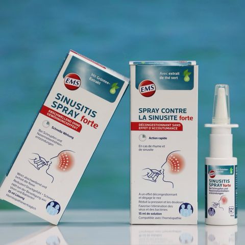 Xịt thông mũi giảm viêm xoang, nghẹt mũi, viêm mũi dị ứng Sinusitis - Hàng nội địa Đức.