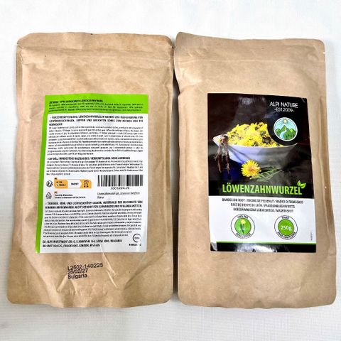 Rễ Bồ Công Anh Khô Alpi Nature 250g - Tinh Chất Từ Thiên Nhiên, Vegan, Hỗ Trợ Sức Khỏe và Chế Độ Ăn Lành Mạnh