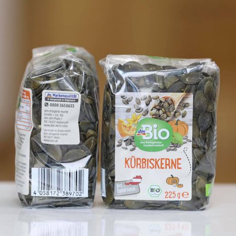 Hạt bí tách vỏ - tiêu chuẩn Bio 100% hữu cơ - Xuất xứ: Đức