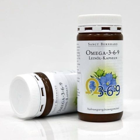 Viên Uống Omega 3-6-9 Sanct Bernhard - Bổ Sung Dầu Hạt Lanh Tự Nhiên, Hỗ Trợ Tim Mạch, 180 Viên, Xuất Xứ Đức