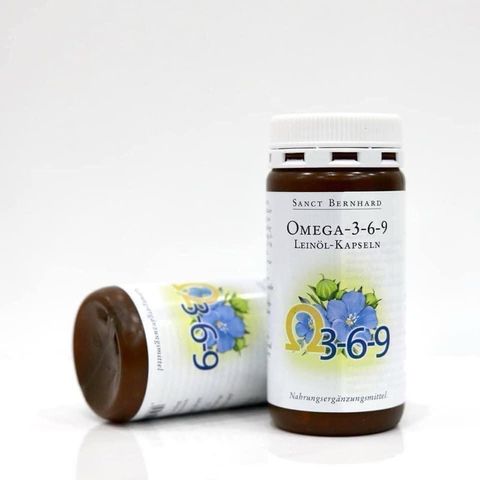 Viên Uống Omega 3-6-9 Sanct Bernhard - Bổ Sung Dầu Hạt Lanh Tự Nhiên, Hỗ Trợ Tim Mạch, 180 Viên, Xuất Xứ Đức