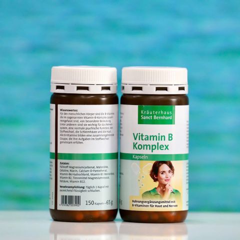 Viên Uống Vitamin B Komplex Kräuterhaus Sanct Bernhard - Hỗ Trợ Sức Khỏe Cơ Thể - 150 Viên, Made in Germany