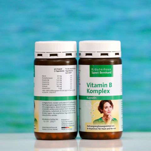 Viên Uống Vitamin B Komplex Kräuterhaus Sanct Bernhard - Hỗ Trợ Sức Khỏe Cơ Thể - 150 Viên, Made in Germany