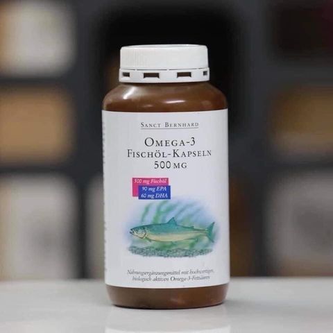 Viên nang dầu cá Omega 3 500mg, hàng Đức.