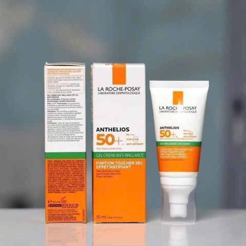Kem Chống Nắng La Roche-Posay Gel Cream Dry Touch SPF 50+ - Dành Cho Da Dầu và Hỗn Hợp, Chống Bóng Dầu, Thấm Nhanh, 50ml