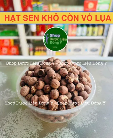 Hạt Sen Còn Nguyên Vỏ Lụa - Thực Phẩm Khô Nguyên Chất, Hương Vị Thơm Ngon, Giàu Dinh Dưỡng 367500