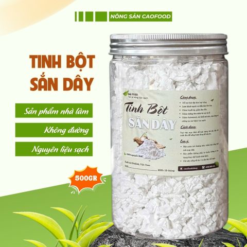 Tinh Bột Sắn Dây CAOFOOD Nguyên Chất 100% - Hàng Việt Nam, Giúp Thanh Nhiệt, Bổ Sung Năng Lượng, 500g/1kg