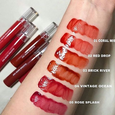 Son Tint Nước Siêu Lì Romand Glasting Water Tint 4g - Chất Son Bóng Tự Nhiên, Độ Dưỡng Ẩm Cao, Màu Mềm Mại, Đẹp Quyến Rũ
