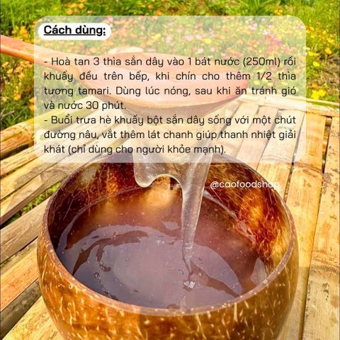 Tinh Bột Sắn Dây CAOFOOD Nguyên Chất 100% - Hàng Việt Nam, Giúp Thanh Nhiệt, Bổ Sung Năng Lượng, 500g/1kg