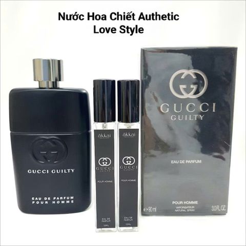 Nước hoa nam Love STYLE Guilty Pour Homme EDT 90ml - Dầu thơm gỗ sang trọng, nam tính và quyến rũ - Quà tặng hoàn hảo cho phái mạnh
