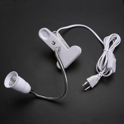 Chân Đèn Kẹp Lò Xo E27 Có Dây + Công Tắc - Giải Pháp Chiếu Sáng Hiện Đại, Tiện Lợi Cho Không Gian Sống