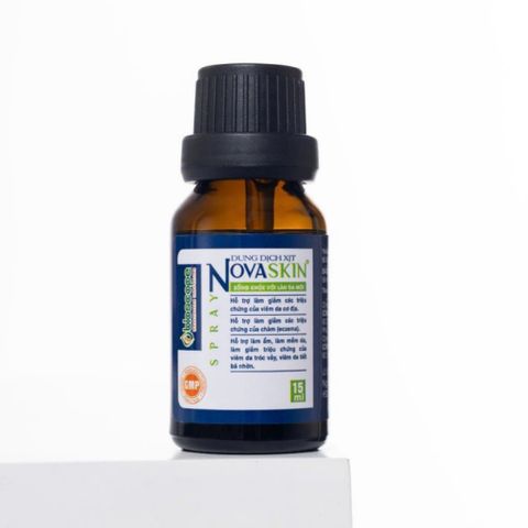 Dung dịch xịt Novaskin 15ml - Hỗ trợ làm dịu và phục hồi da nhạy cảm, giảm ngứa do Viêm Da và Chàm, bảo vệ vùng da tổn thương