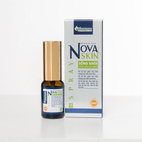 Dung dịch xịt Novaskin 15ml - Hỗ trợ làm dịu và phục hồi da nhạy cảm, giảm ngứa do Viêm Da và Chàm, bảo vệ vùng da tổn thương