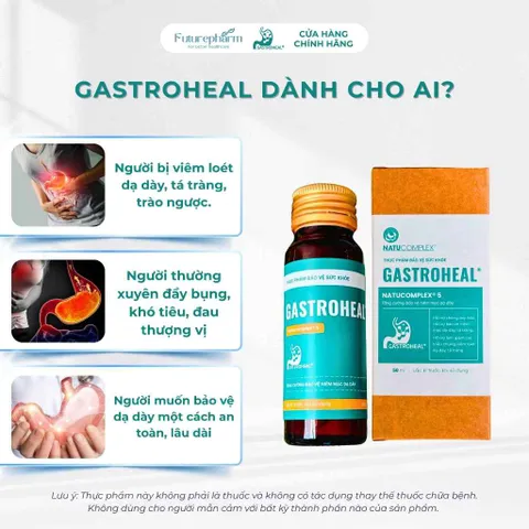 Thực Phẩm Bảo Vệ Sức Khỏe Gastroheal - Hỗ Trợ Giảm Đau Dạ Dày, Tăng Cường Bảo Vệ Niêm Mạc, Giảm Tình Trạng Đầy Bụng, Khó Tiêu