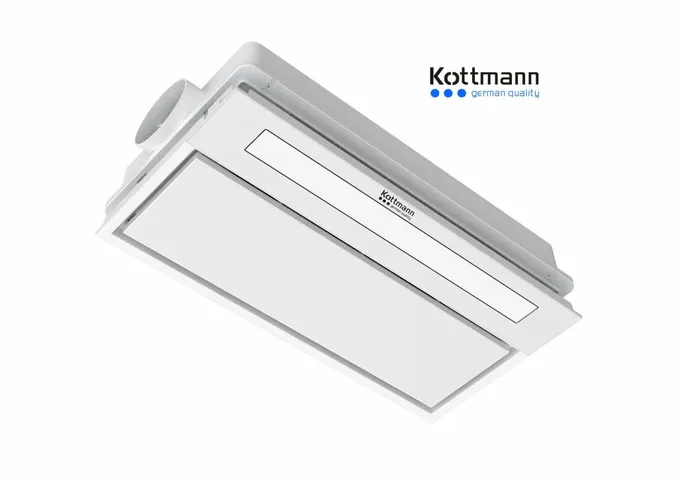 Quạt Sưởi Âm Trần Đa Năng Kottmann K8 - 2900W, Gió Mát, Đèn LED Panel - Thiết Bị Sưởi Tiết Kiệm Năng Lượng