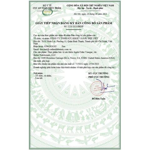 Viên uống giấm táo Mỹ Apple Cider Vinegar 2400 mg - Hỗ trợ tiêu hóa, giảm mỡ, đầy hơi, khó tiêu - 150 viên giải quyết vấn đề dễ dàng