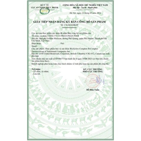 Viên Uống B Complex BioActive Complete 60 Viên Life Extension - Tăng Năng Lượng, Hỗ Trợ Hệ Thần Kinh, Không Chứa Gluten