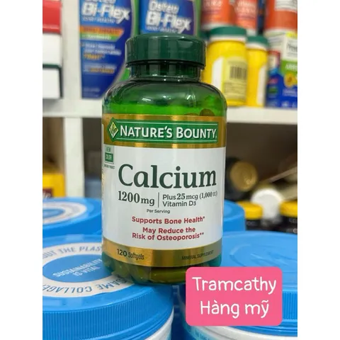 Viên Bổ Sung Canxi Nature's Bounty Hỗ Trợ Xương Khớp, Tăng Chiều Cao & Cải Thiện Sức Khỏe - 120 Viên