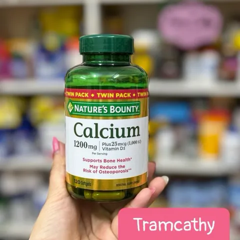 Viên Bổ Sung Canxi Nature's Bounty Hỗ Trợ Xương Khớp, Tăng Chiều Cao & Cải Thiện Sức Khỏe - 120 Viên