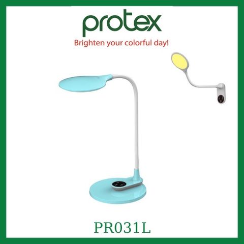 Đèn Bàn Học Protex PR-031L - Đèn Chống Cận Thị Thông Minh, Thiết Kế Hiện Đại, Gắn Tường Tiết Kiệm Không Gian, 3 Chế Độ Ánh Sáng