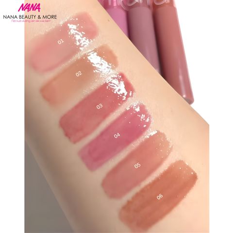 Son Tint Bóng Căng Mọng ROMAND Glasting Color Gloss 4g - Son Môi Hàn Quốc Dưỡng Ẩm, Độ Bóng Cao, Bảng Màu Đa Dạng