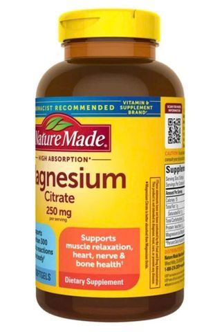 Viên Uống Magnesium Citrate 250mg Nature Made 180 viên - Hỗ Trợ Sức Khỏe Xương và Cơ Bắp - Sản Phẩm Chất Lượng Từ Mỹ