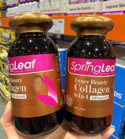 Collagen 6 in 1 Spring Leaf Inner Beauty Plus - Tăng cường sức khỏe da, tóc và móng - Sản phẩm làm đẹp tự nhiên từ Úc