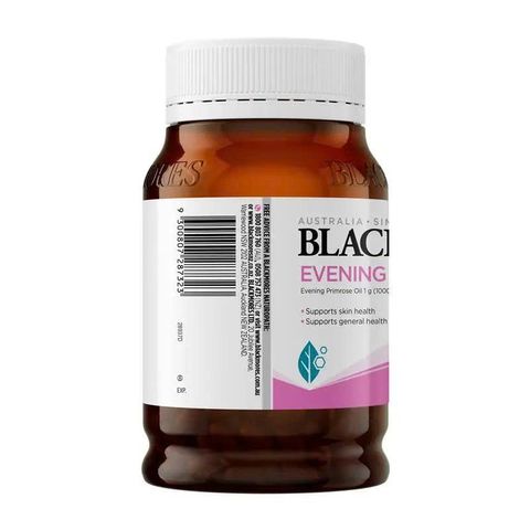 Tinh Dầu Hoa Anh Thảo Blackmores Evening Primrose Oil 190 Viên - Hỗ Trợ Sức Khỏe Da, Cân Bằng Hormone, Tăng Cường Tóc Mượt