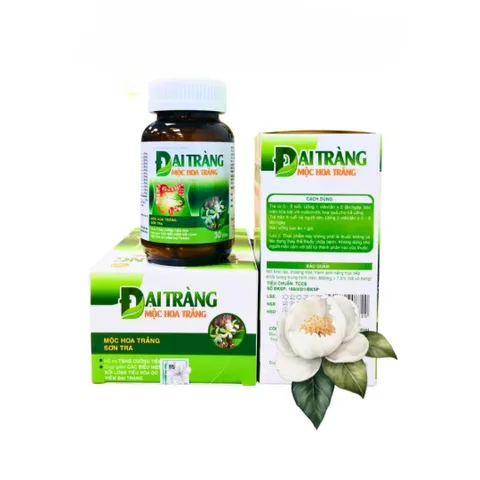 Viên uống hỗ trợ tiêu hóa Đại Tràng Mộc Hoa Trắng - Giảm đau bụng, cải thiện sức khỏe đường ruột - Hộp 30 viên