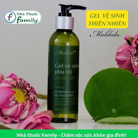 Gel Vệ Sinh Phụ Nữ Maldala 200ML - Cân Bằng pH, Ngừa Viêm Nhiễm, Chiết Xuất Tự Nhiên, An Toàn Sử Dụng Hàng Ngày