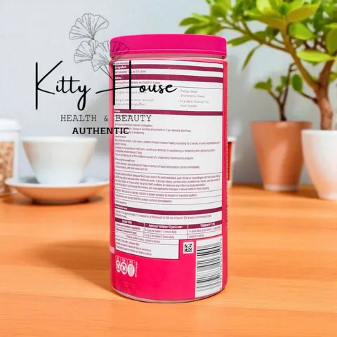 Bột sung chất xơ Meta Mucil vị dâu không đường 673g - Hỗ trợ tiêu hóa, giảm cân và ổn định đường huyết