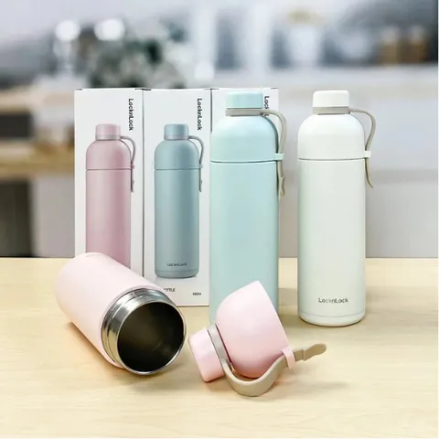 Bình Giữ Nhiệt Có Quai Xách Lock&Lock Belt Bottle 490ml - LHC4267