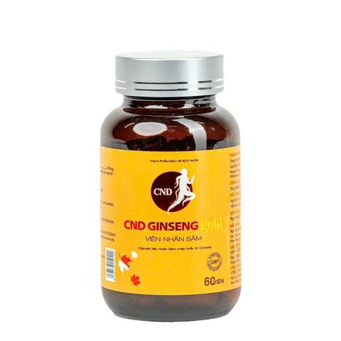 Viên Nhân Sâm CND Ginseng Gold - 60 Viên Tăng Sinh Lực, Giảm Mệt Mỏi, Hỗ Trợ Giảm Stress tự nhiên từ Nhân Sâm Canada