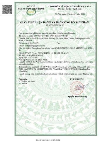 Viên Nhân Sâm CND Ginseng Gold - 60 Viên Tăng Sinh Lực, Giảm Mệt Mỏi, Hỗ Trợ Giảm Stress tự nhiên từ Nhân Sâm Canada