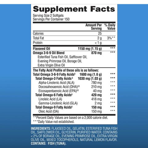 Omega 369 Dietary Supplement USA 300 viên 