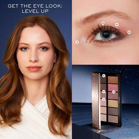Bảng Phấn Mắt Lancôme Eyeshadow Holiday Palette 12 Ô Màu Phiên Bản Giới Hạn - Bộ Sưu Tập Giáng Sinh 2024, Màu Sắc Tự Nhiên Đầy Quyến Rũ