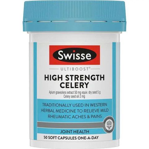 Viên uống Swisse Celery 5000mg 50 viên - Hỗ trợ điều hòa đường huyết, sức khỏe toàn diện từ chiết xuất cần tây Úc