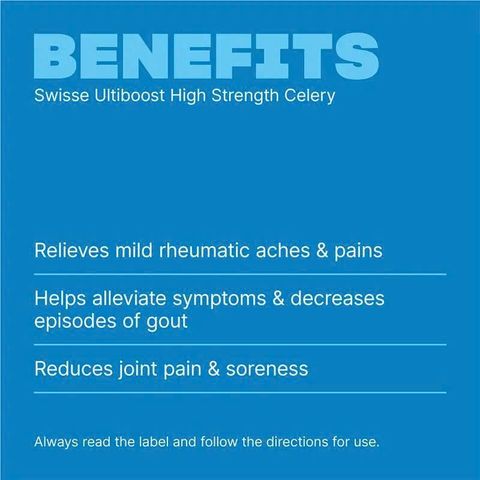 Viên uống Swisse Celery 5000mg 50 viên - Hỗ trợ điều hòa đường huyết, sức khỏe toàn diện từ chiết xuất cần tây Úc