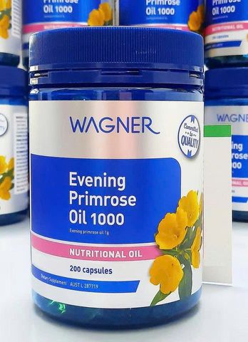 Tinh Dầu Hoa Anh Thảo Wagner Evening Primrose Oil 1000, 200 Viên - Hỗ Trợ Sức Khỏe và Làm Đẹp Cho Phái Nữ ạ
