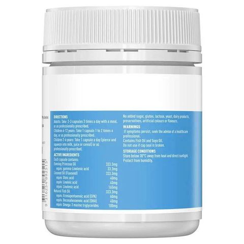 Viên uống bổ sung Omega 3-6-9 Healthy Care - 200 viên nang mềm hỗ trợ sức khỏe tim mạch và não bộ, nhập khẩu Úc