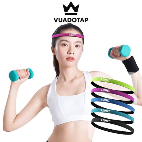 Băng Đô Thể Thao Aolikes A2101 - Headband Chống Trượt Thấm Mồ Hôi Dùng Tập Yoga, Gym, Chạy Bộ, Tennis - Đồ Thể Thao Nam Nữ