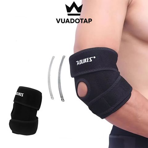 Đai Quấn Khuỷu Tay Aolikes A-7946 - Bảo Vệ Khuỷu Tay Chịu Lực Cho Tập Gym, Tennis, Cầu Lông - Đai Co Dãn Thoáng Khí