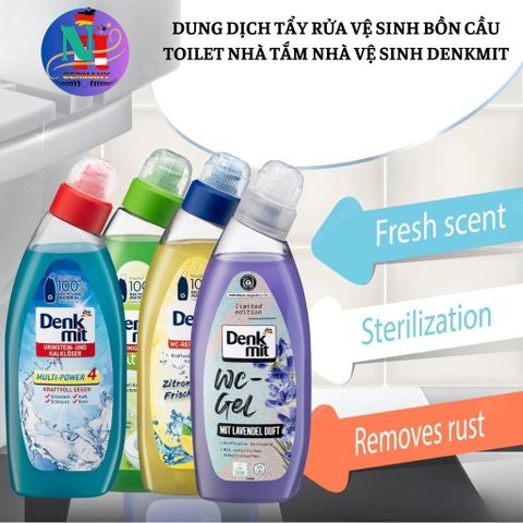Dung Dịch Tẩy Toilet Denkmit 750ml – Hương Chanh, Hàng Nội Địa Đức