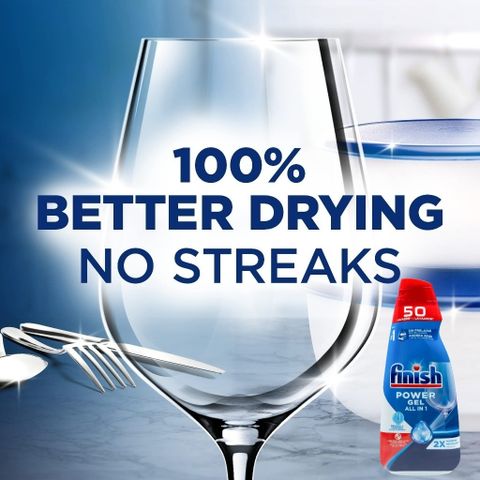 Gel Rửa Chén Finish Power All In One 1L + Muối Rửa Bát - Sạch Sâu, Khử Mùi, Bảo Vệ Máy, Chính Hãng EU