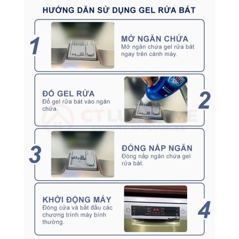 Gel Rửa Chén Finish Power All In One 1L + Muối Rửa Bát - Sạch Sâu, Khử Mùi, Bảo Vệ Máy, Chính Hãng EU