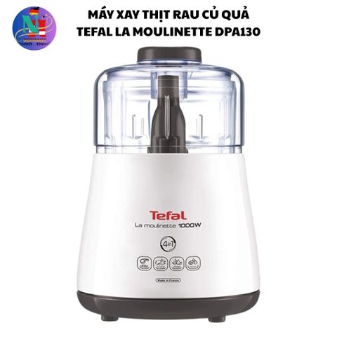 Máy Xay Tefal La Moulinette DPA130 - Xay Thịt, Rau Củ Đa Năng 1000W, 3 Tốc Độ, Thiết Kế Gọn Nhẹ, Bảo Hành 12 Tháng